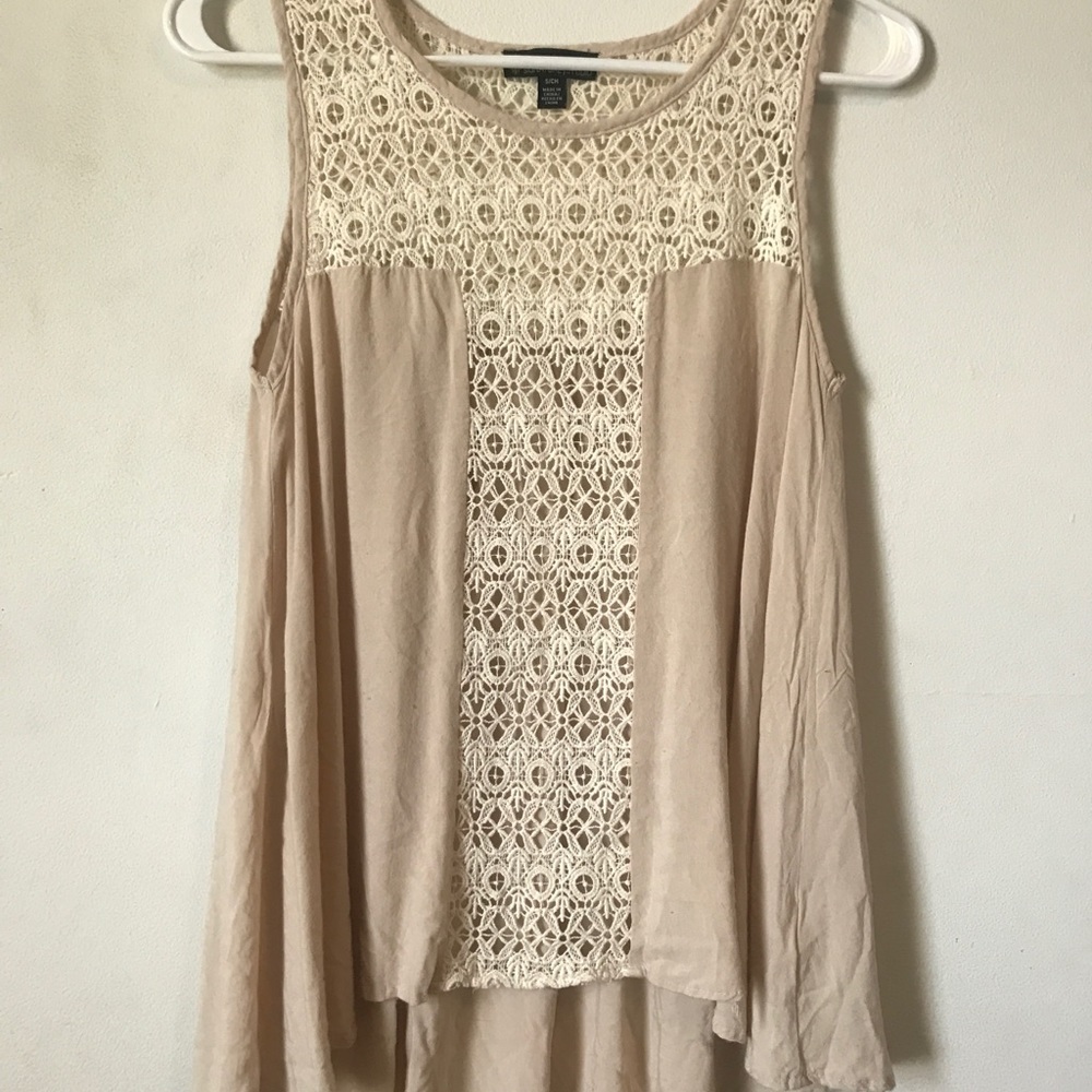 Lace front tank
